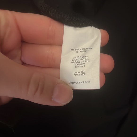 Cabi 3099 Black Overlay Pencil Skirt Size 6 - Picture 7 of 8